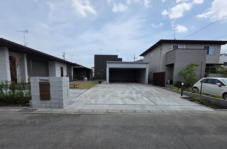 宇都宮市南西部の外構工事 完成